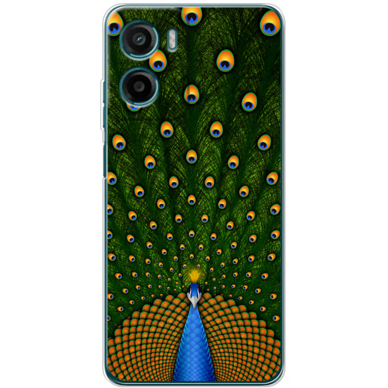 Чохол BoxFace Motorola G06 Power Peacocks Tail