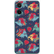 Чохол BoxFace Motorola G06 Power Flying Elephants