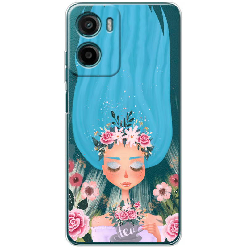 Прозорий чохол BoxFace Motorola G06 Power Blue Hair