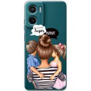 Прозорий чохол BoxFace Motorola G06 Power Super Mama