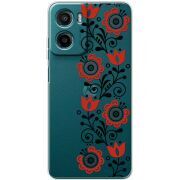 Прозорий чохол BoxFace Motorola G06 Power Ethno Ornament