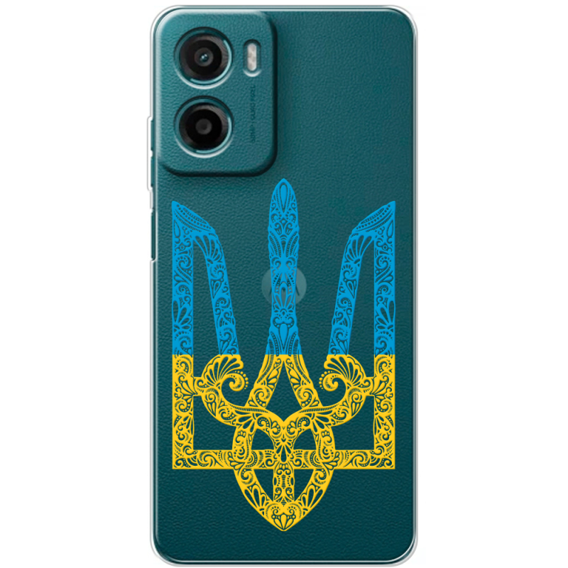 Прозорий чохол BoxFace Motorola G06 Power Gold Trident