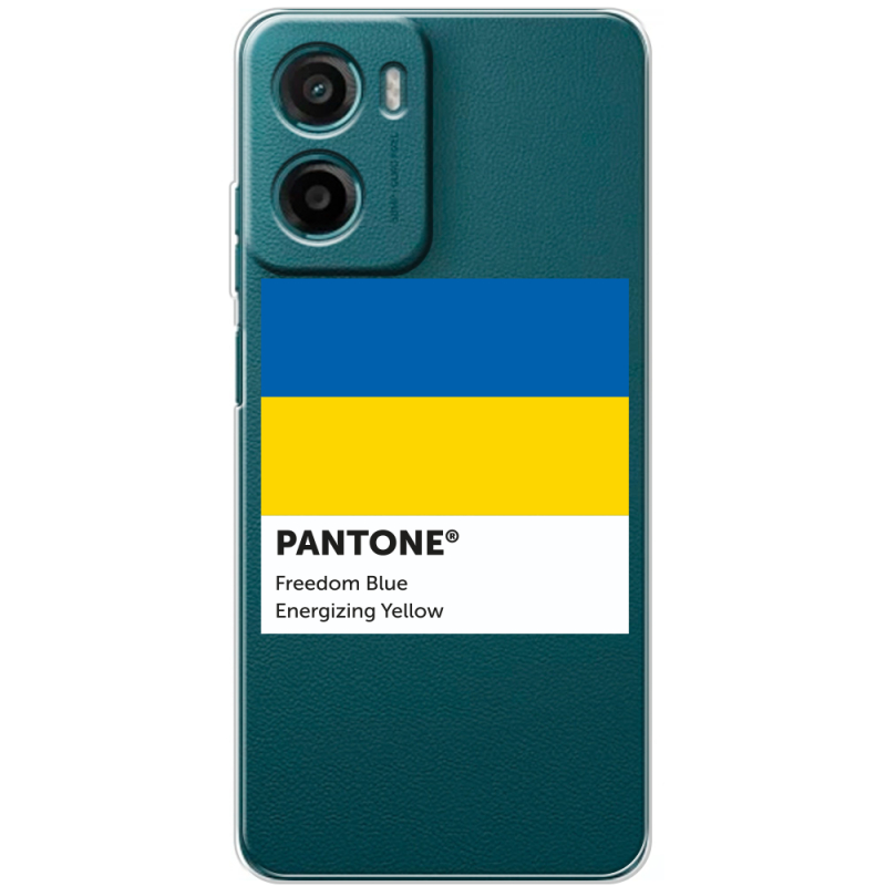 Прозорий чохол BoxFace Motorola G06 Power Pantone вільний синій