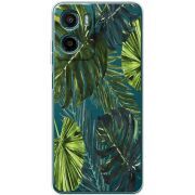 Прозорий чохол BoxFace Motorola G06 Power Palm Tree