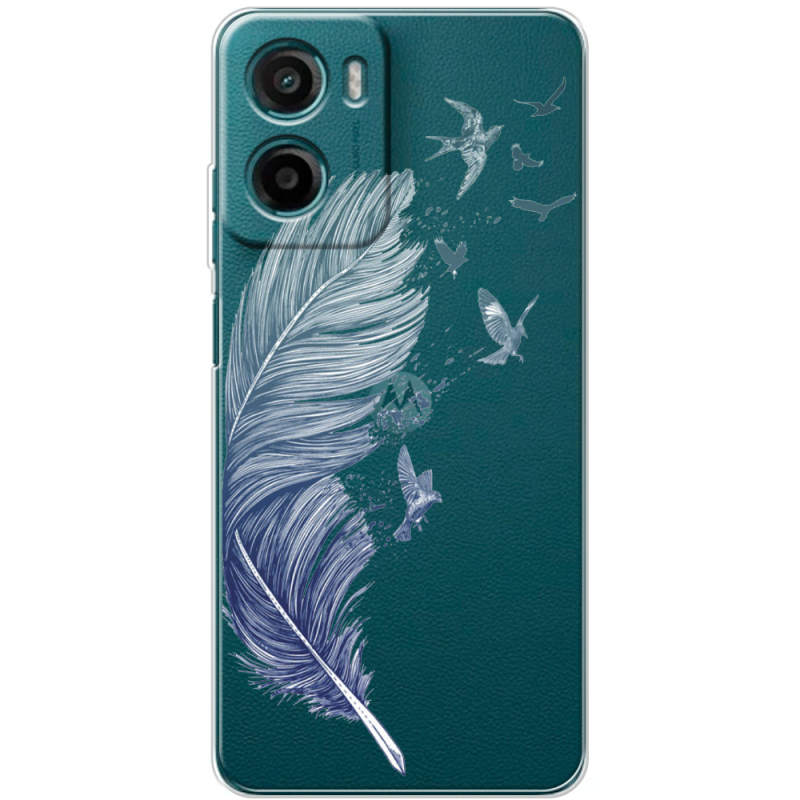 Прозорий чохол BoxFace Motorola G06 Power Feather