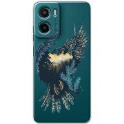 Прозорий чохол BoxFace Motorola G06 Power Eagle