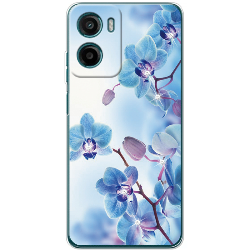 Чохол зі стразами Motorola G06 Power Orchids