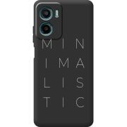 Чорний чохол BoxFace Motorola G06 Power Minimalistic