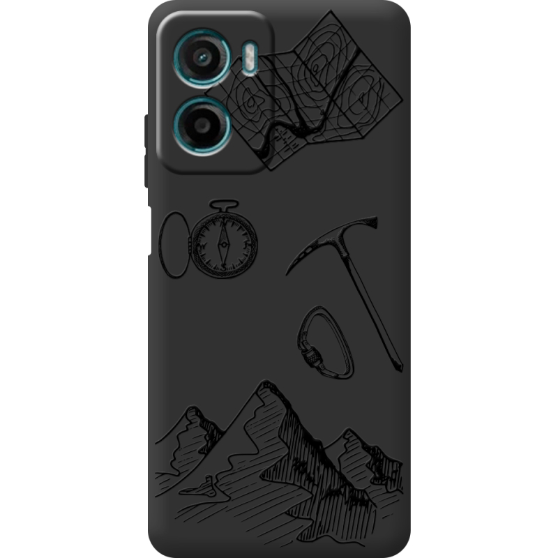 Чорний чохол BoxFace Motorola G06 Power Mountains