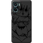 Чорний чохол BoxFace Motorola G06 Power Bear King
