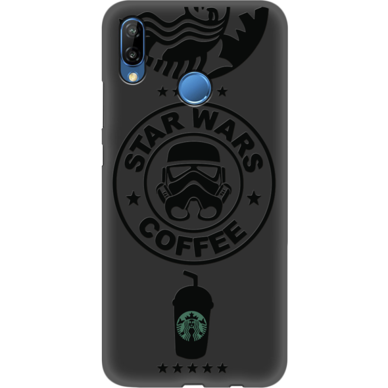 Черный чехол Uprint Huawei P20 Lite Dark Coffee