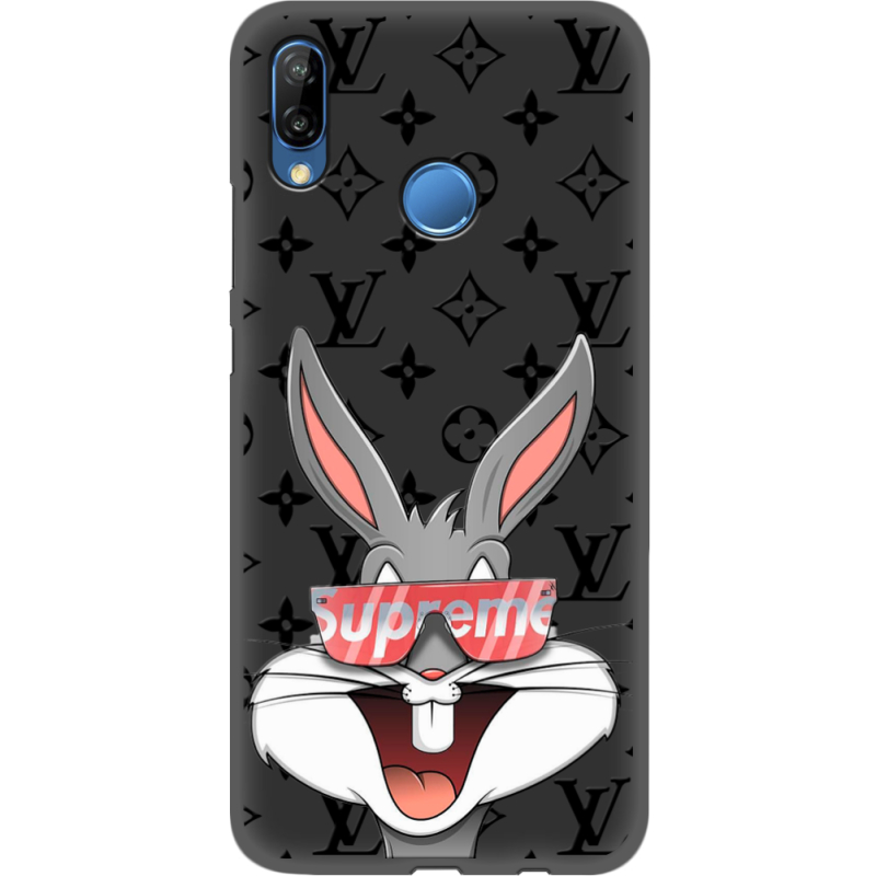 Черный чехол Uprint Huawei P20 Lite looney bunny