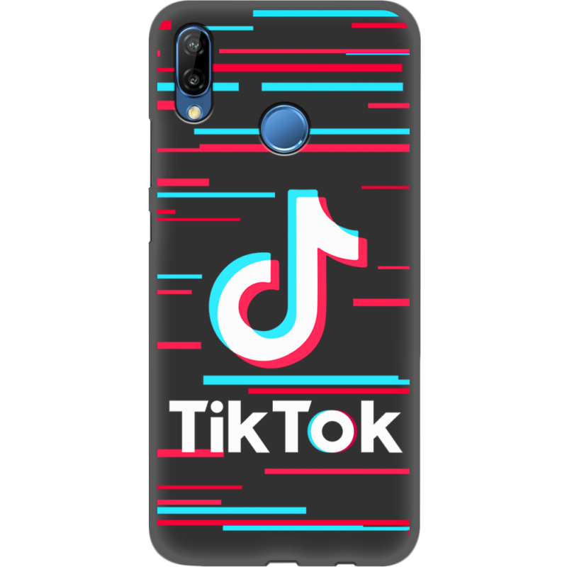 Черный чехол Uprint Huawei P20 Lite Tik Tok