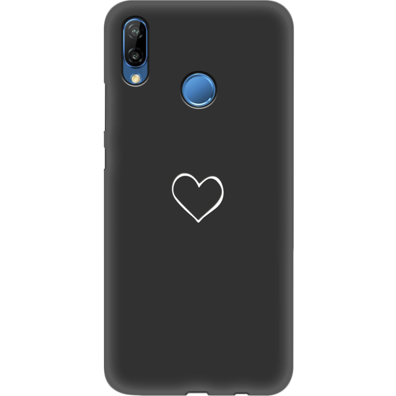 Черный чехол Uprint Huawei P20 Lite My Heart
