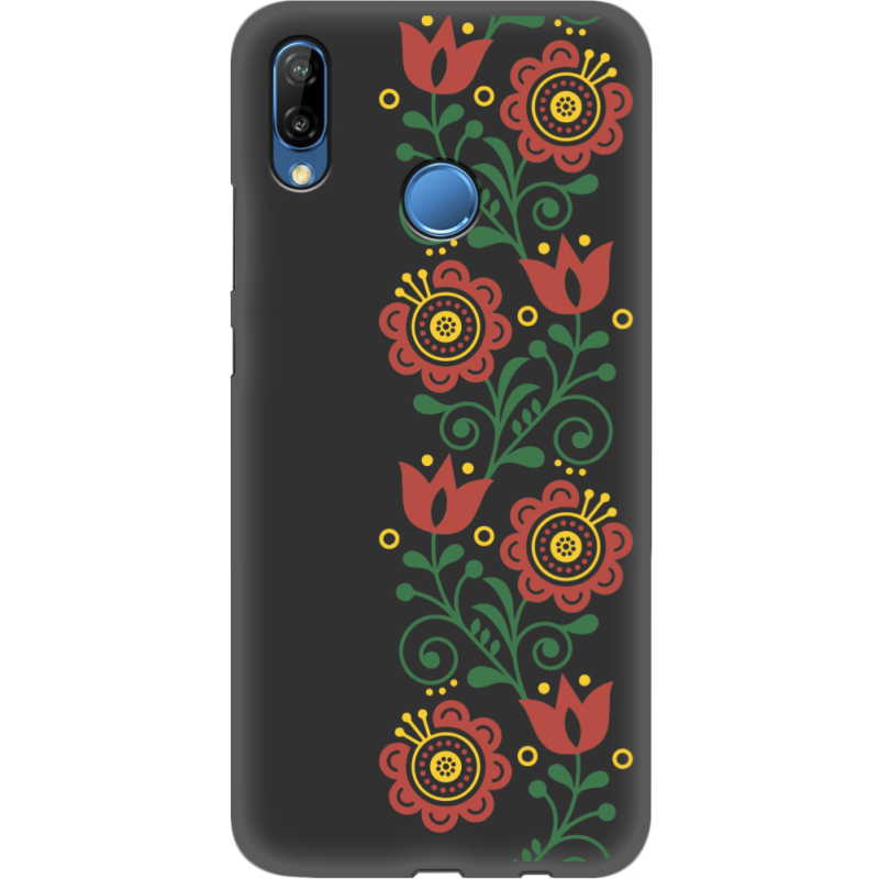 Черный чехол Uprint Huawei P20 Lite Ethno