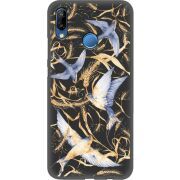 Черный чехол Uprint Huawei P20 Lite Ластівки