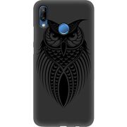 Черный чехол Uprint Huawei P20 Lite Owl