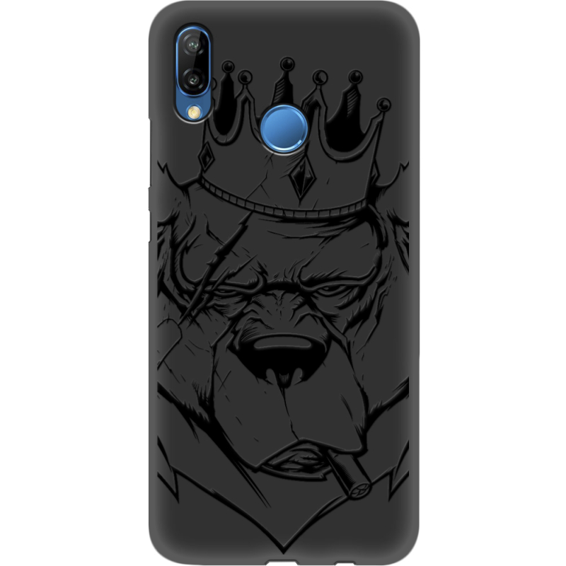 Черный чехол Uprint Huawei P20 Lite Bear King