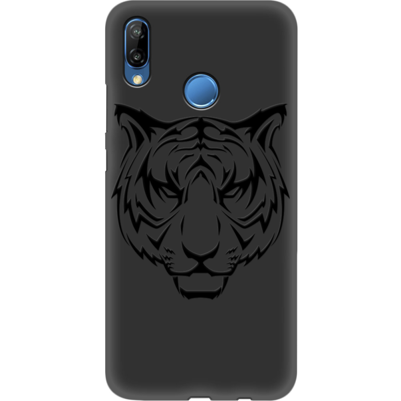 Черный чехол Uprint Huawei P20 Lite Tiger