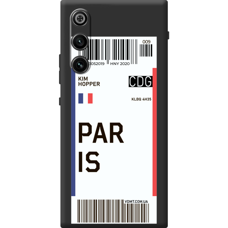 Прозорий чохол BoxFace Nubia Redmagic 10 Air Ticket Paris