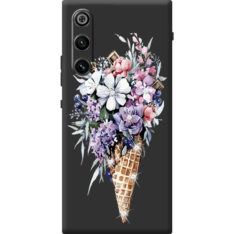 Чохол зі стразами ZTE Nubia Redmagic 10 Air Ice Cream Flowers