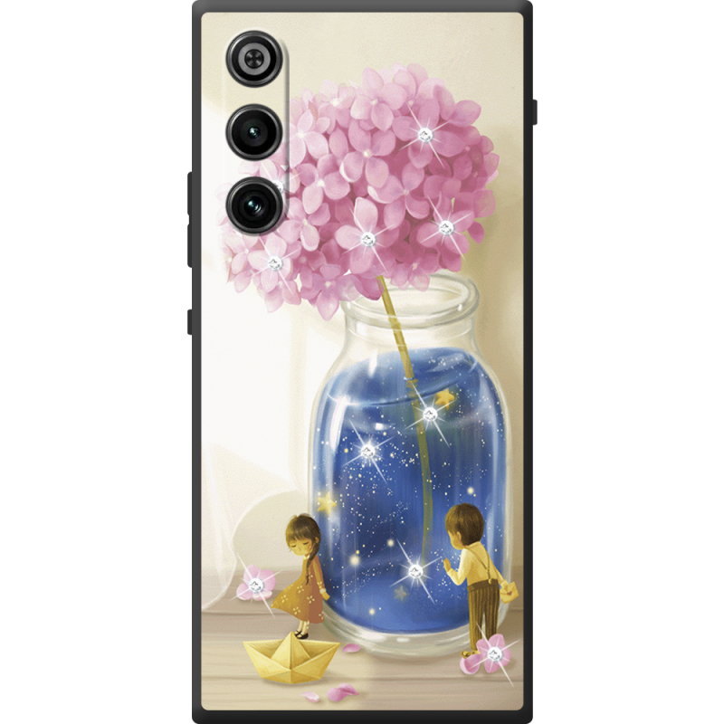 Чохол зі стразами ZTE Nubia Redmagic 10 Air Little Boy and Girl