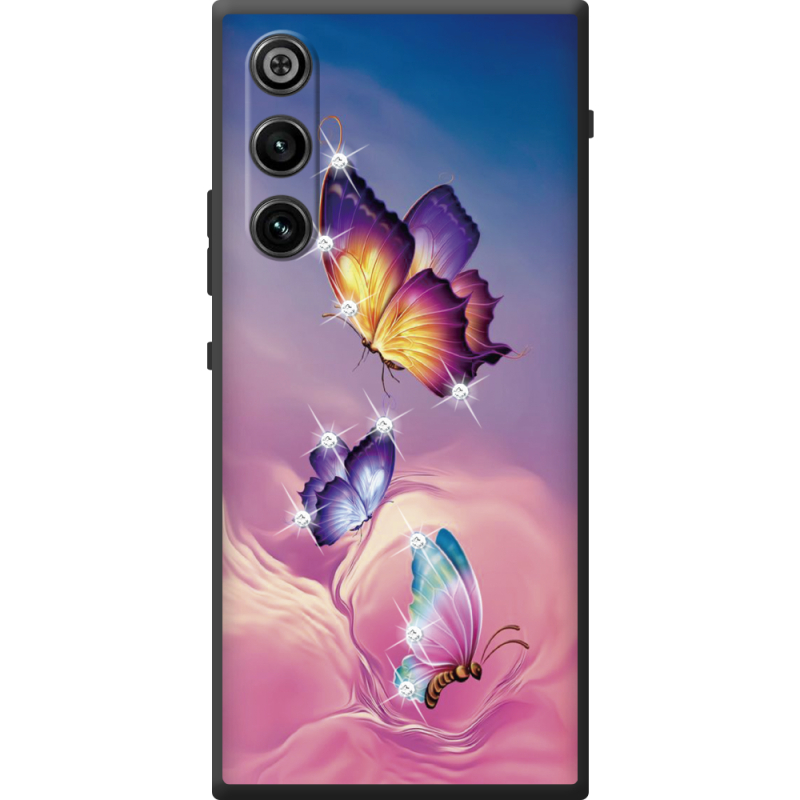 Чохол зі стразами ZTE Nubia Redmagic 10 Air Butterflies