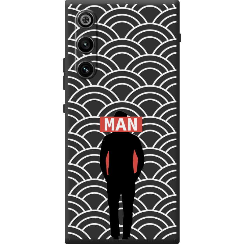 Чорний чохол BoxFace ZTE Nubia RedMagic 10 Air Man Pattern