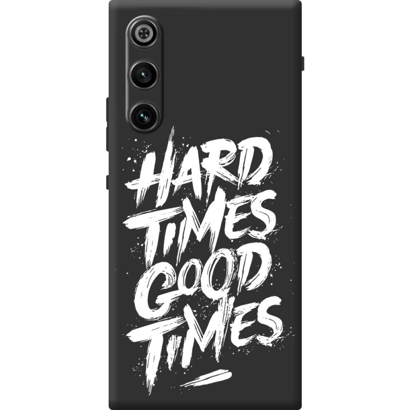 Чорний чохол BoxFace ZTE Nubia RedMagic 10 Air Hard Times Good Times