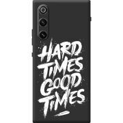 Чорний чохол BoxFace ZTE Nubia RedMagic 10 Air Hard Times Good Times