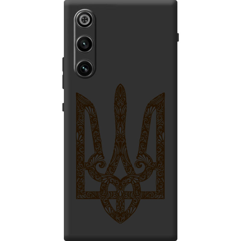 Чорний чохол BoxFace ZTE Nubia RedMagic 10 Air Ukrainian Trident