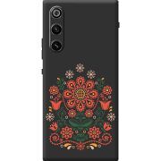 Чорний чохол BoxFace ZTE Nubia RedMagic 10 Air Ukrainian Ornament
