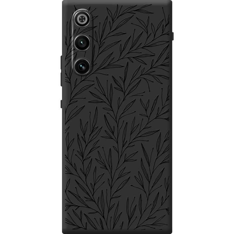 Чорний чохол BoxFace ZTE Nubia RedMagic 10 Air Leaves