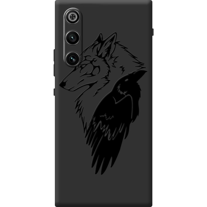 Чорний чохол BoxFace ZTE Nubia RedMagic 10 Air Wolf and Raven