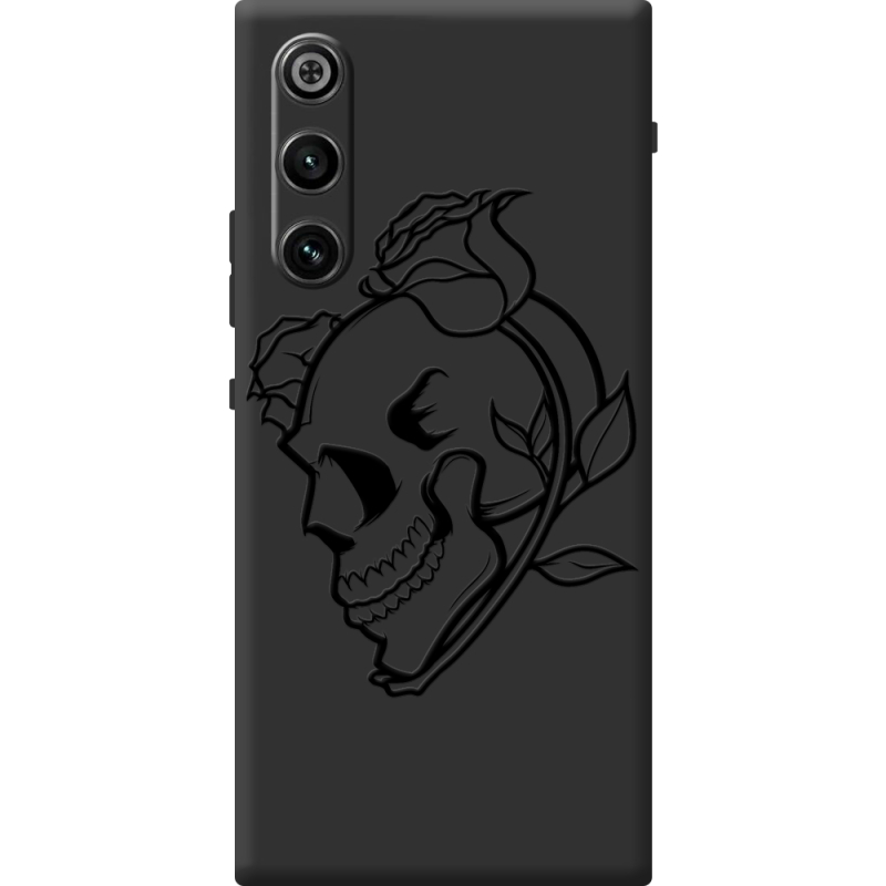 Чорний чохол BoxFace ZTE Nubia RedMagic 10 Air Skull and Roses