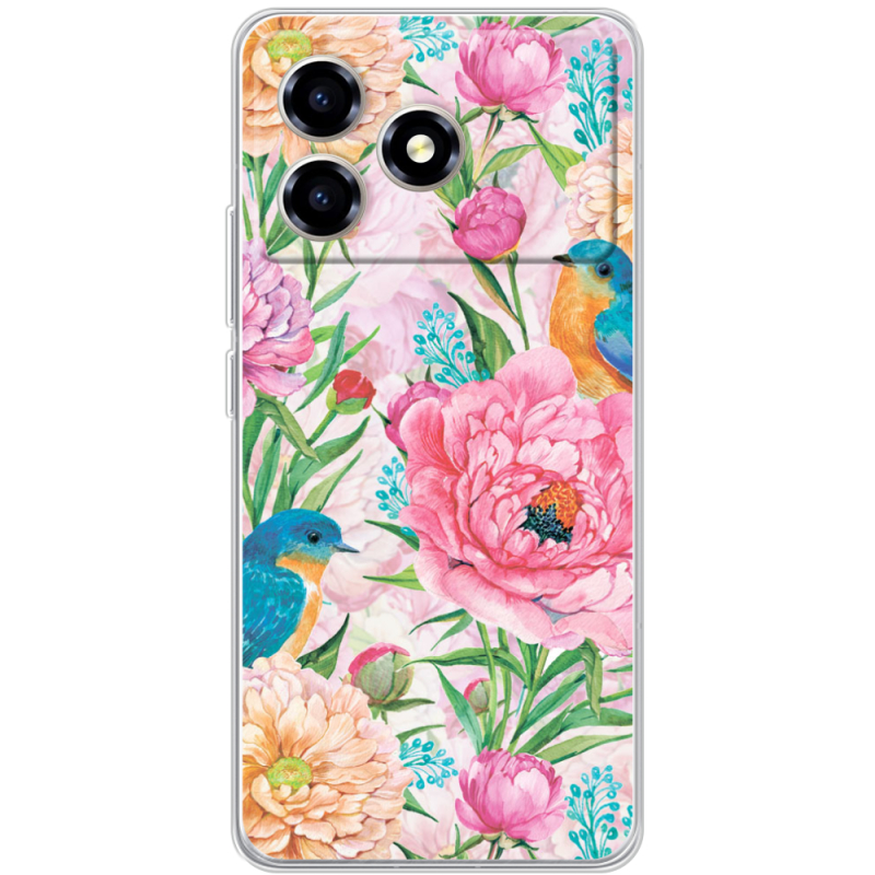 Чохол BoxFace ZTE Blade A36 Birds in Flowers
