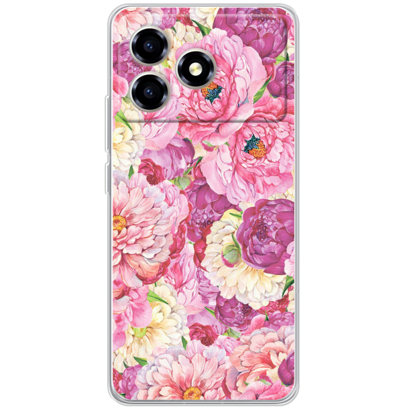 Чохол BoxFace ZTE Blade A36 Pink Peonies
