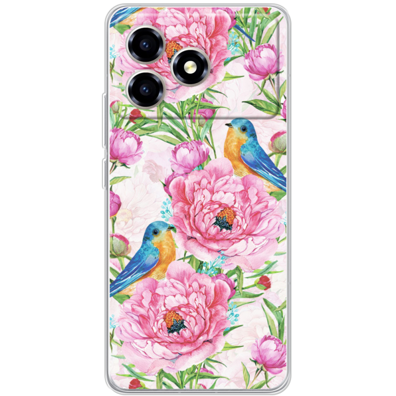 Чохол BoxFace ZTE Blade A36 Birds and Flowers