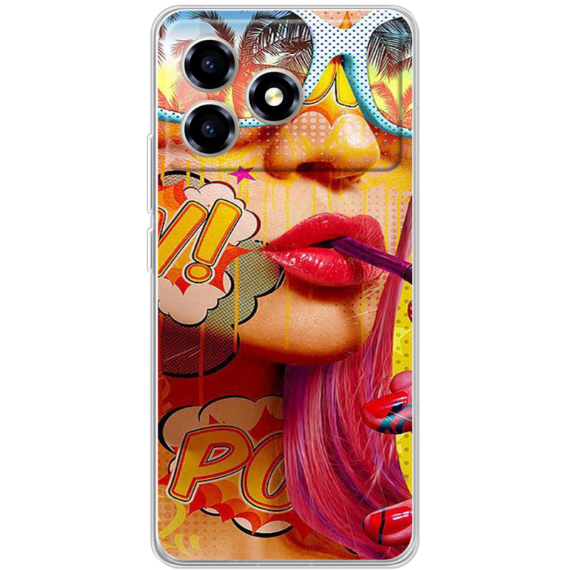 Чохол BoxFace ZTE Blade A36 Yellow Girl Pop Art