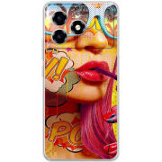 Чохол BoxFace ZTE Blade A36 Yellow Girl Pop Art