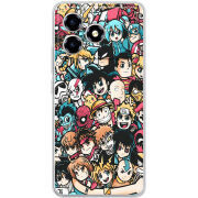 Чохол BoxFace ZTE Blade A36 Anime Stickers