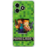 Чохол BoxFace ZTE Blade A36 Майнкрафт Стів і Алекс