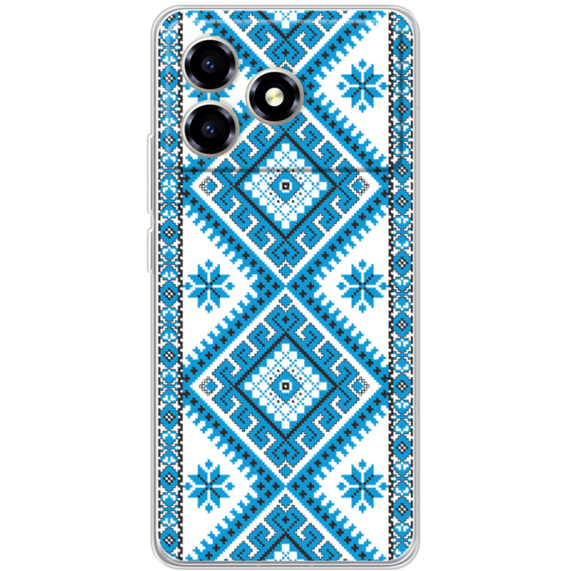 Чохол BoxFace ZTE Blade A36 Блакитний Орнамент