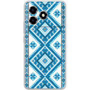 Чохол BoxFace ZTE Blade A36 Блакитний Орнамент