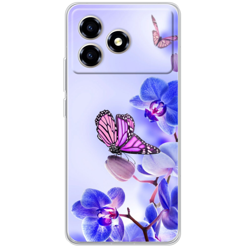 Чохол BoxFace ZTE Blade A36 Orchids and Butterflies