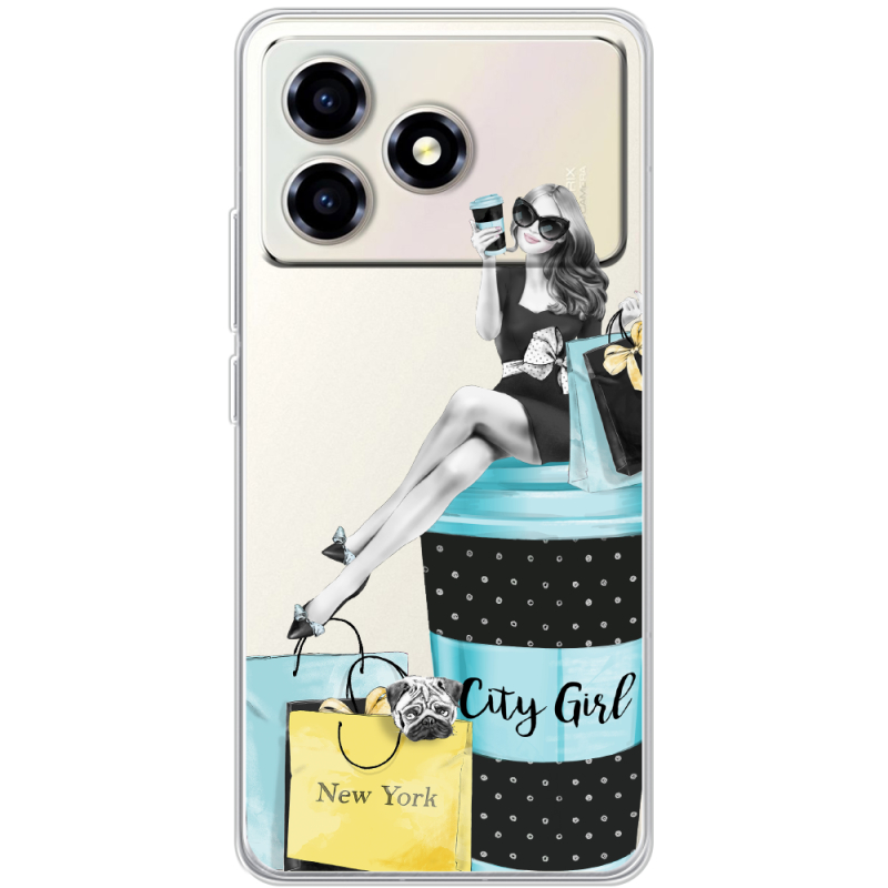 Прозорий чохол BoxFace ZTE Blade A36 City Girl