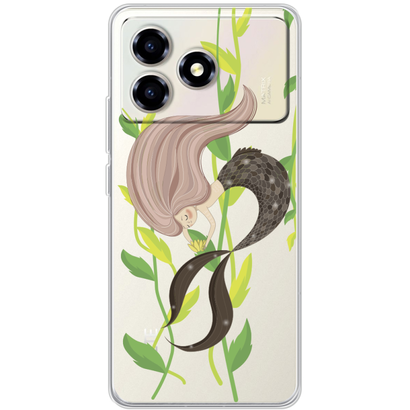 Прозорий чохол BoxFace ZTE Blade A36 Cute Mermaid