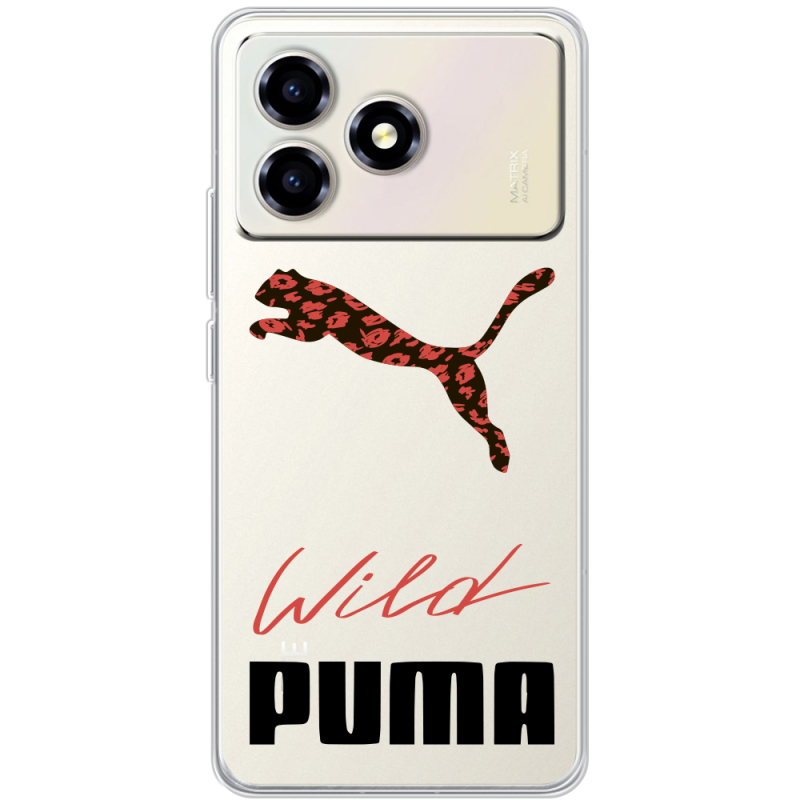 Прозорий чохол BoxFace ZTE Blade A36 Wild Cat