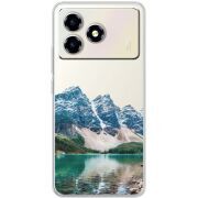 Прозорий чохол BoxFace ZTE Blade A36 Blue Mountain