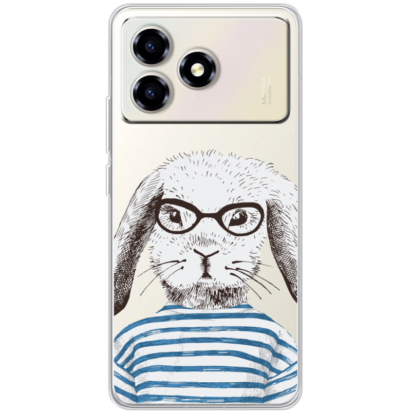 Прозорий чохол BoxFace ZTE Blade A36 MR. Rabbit